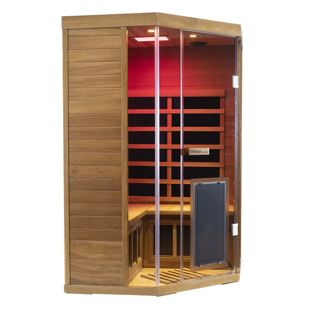 Wizzisaunas SR07 2–3 Person Red Cedar Full Spectrum Infrared Sauna