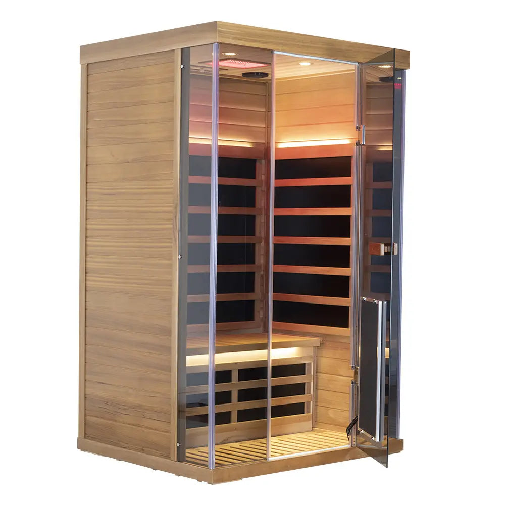 Wizzisaunas SR02 2-Person Red Cedar Full Spectrum Infrared Sauna