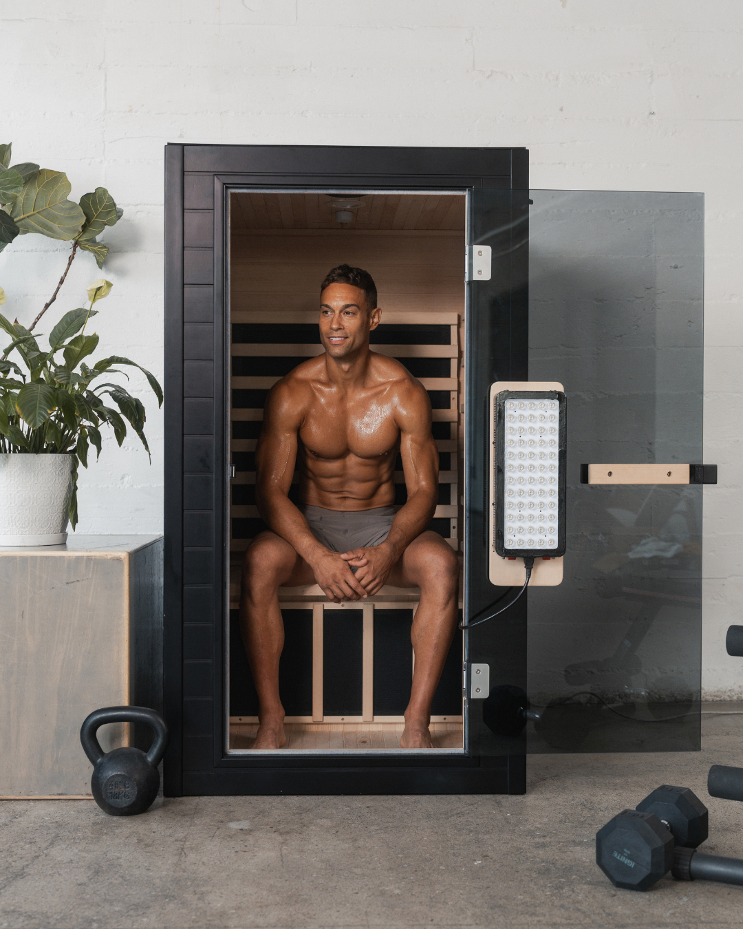 SaunaBox® Solara 1-Person Full Spectrum Infrared Sauna