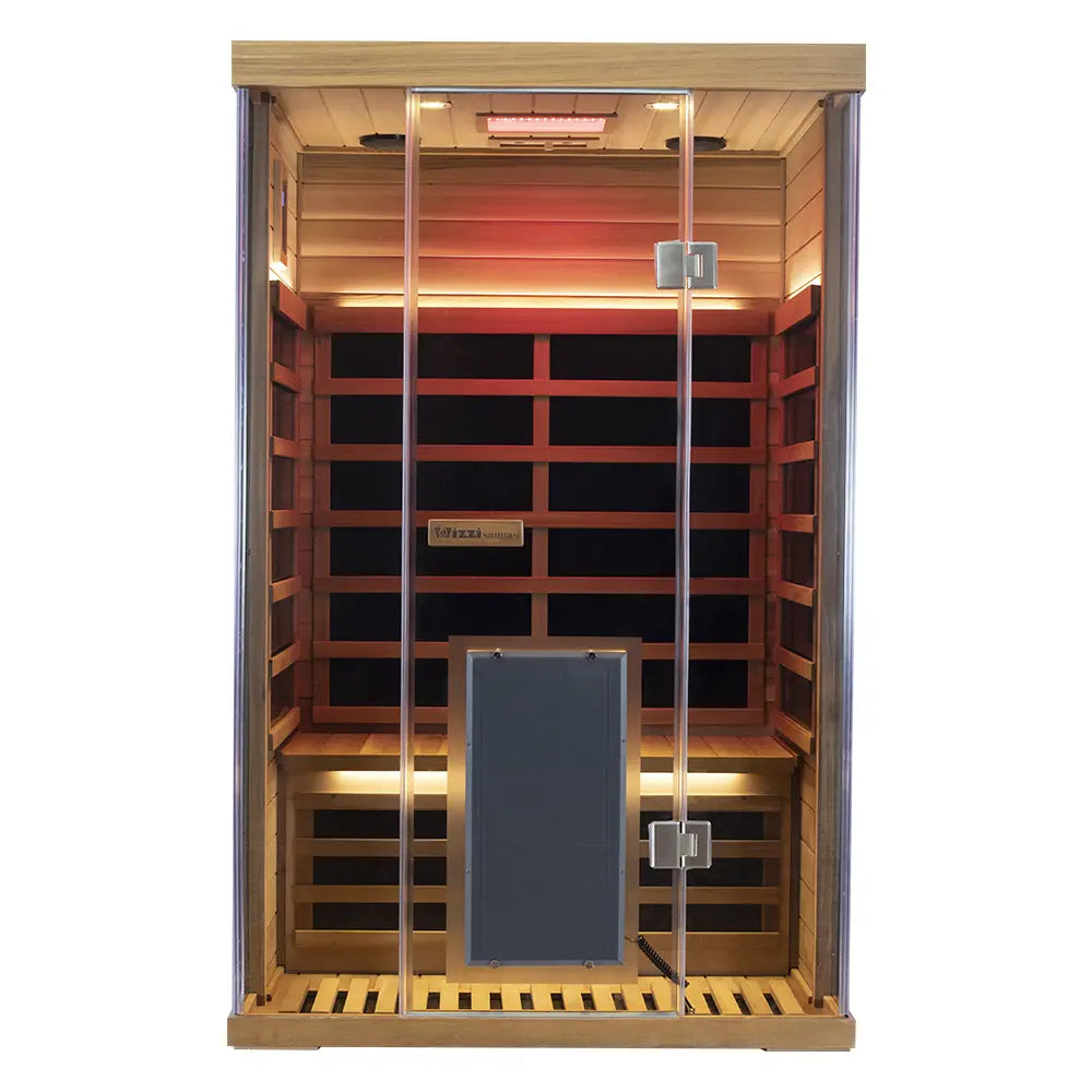 Wizzisaunas SR02 2-Person Red Cedar Full Spectrum Infrared Sauna