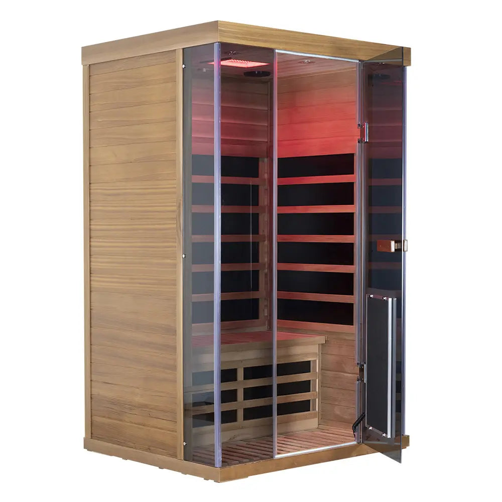Wizzisaunas SR02 2-Person Red Cedar Full Spectrum Infrared Sauna