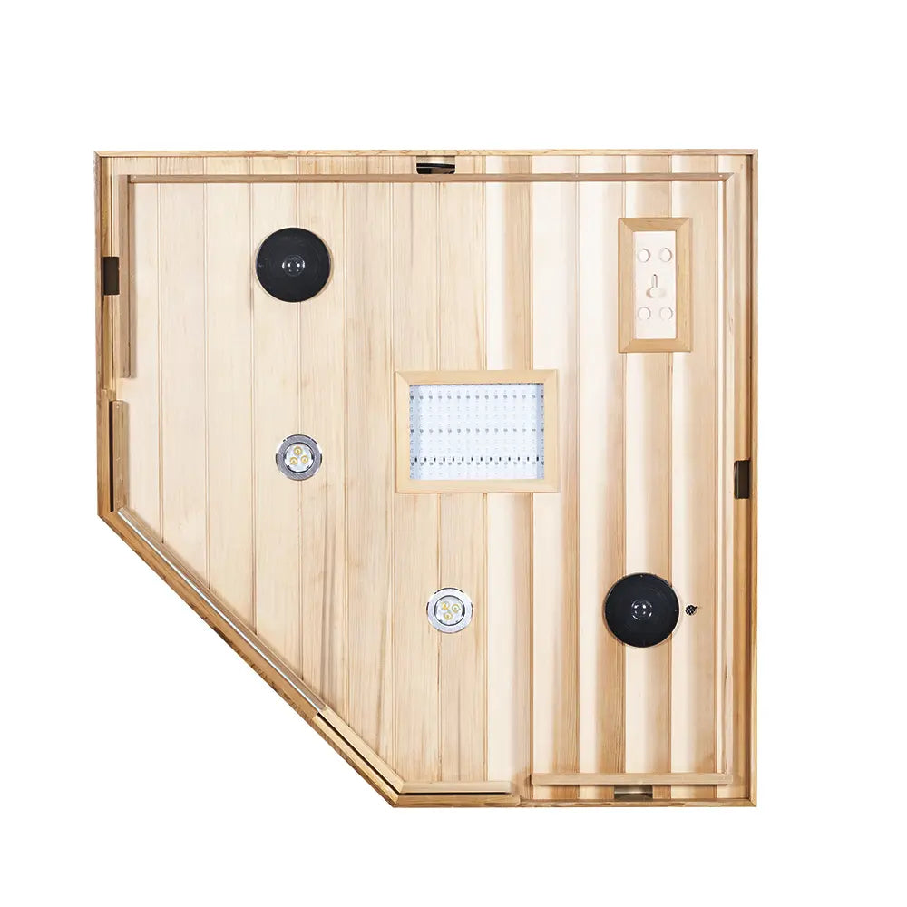 Wizzisaunas SR07 2–3 Person Red Cedar Full Spectrum Infrared Sauna