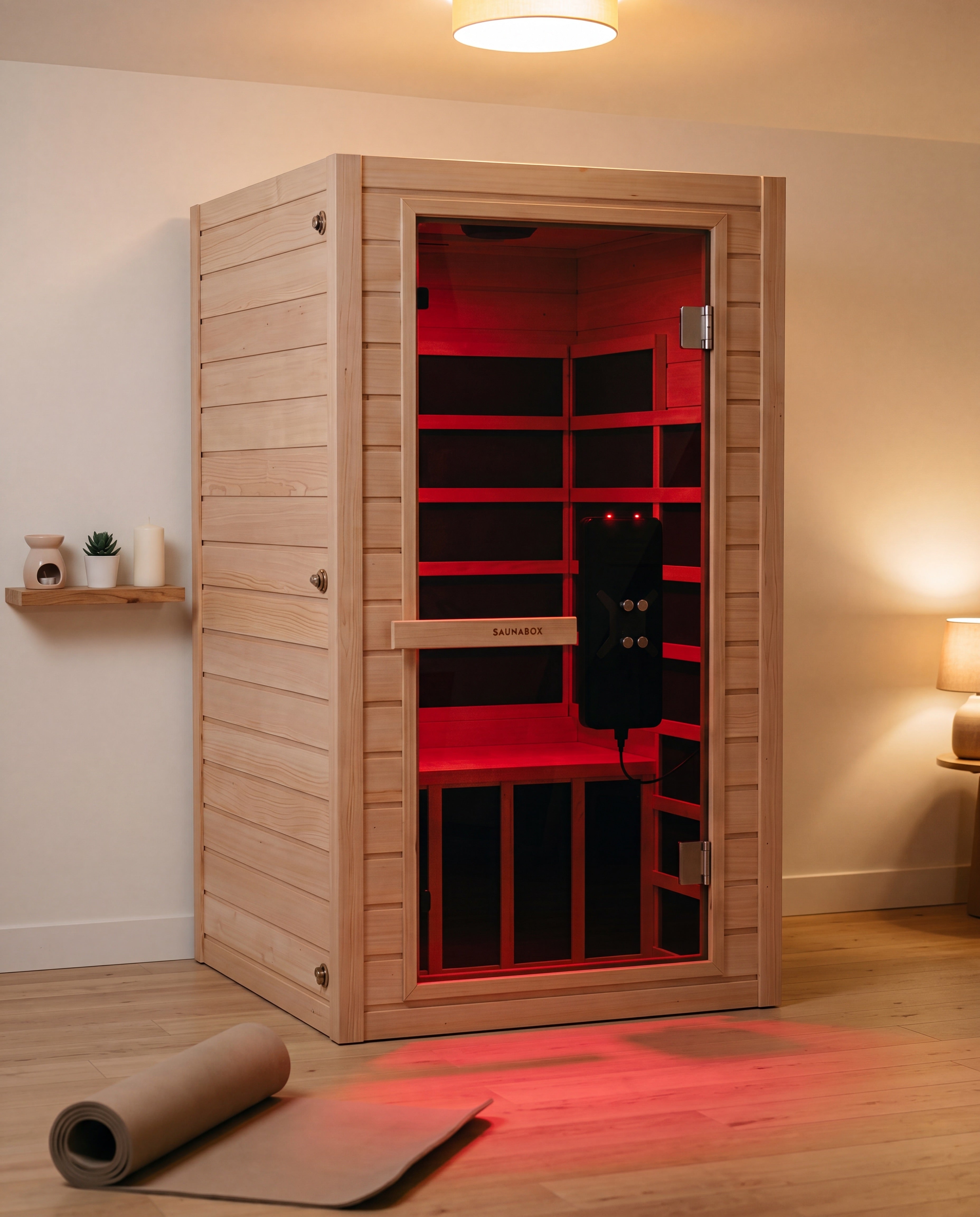 SaunaBox® Solara 1-Person Full Spectrum Infrared Sauna