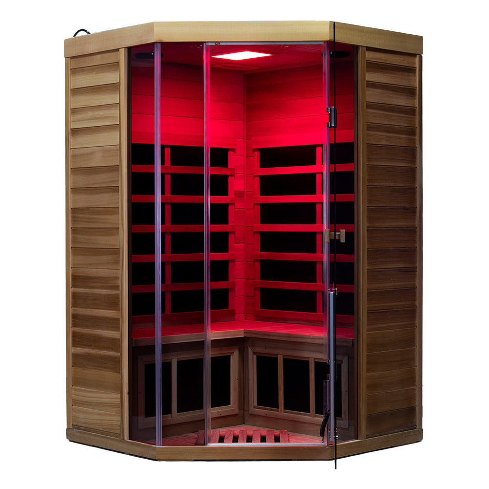 Wizzisaunas SR07 2–3 Person Red Cedar Full Spectrum Infrared Sauna