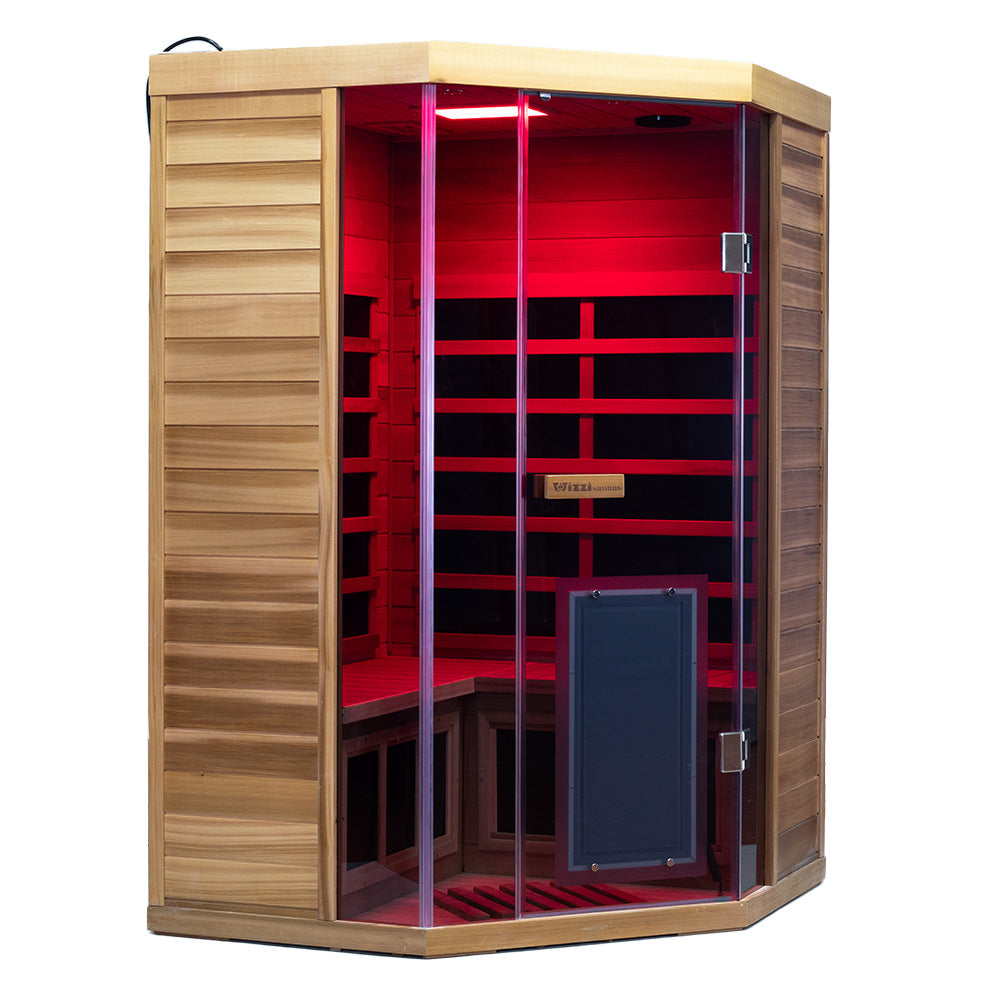 Wizzisaunas SR07 2–3 Person Red Cedar Full Spectrum Infrared Sauna