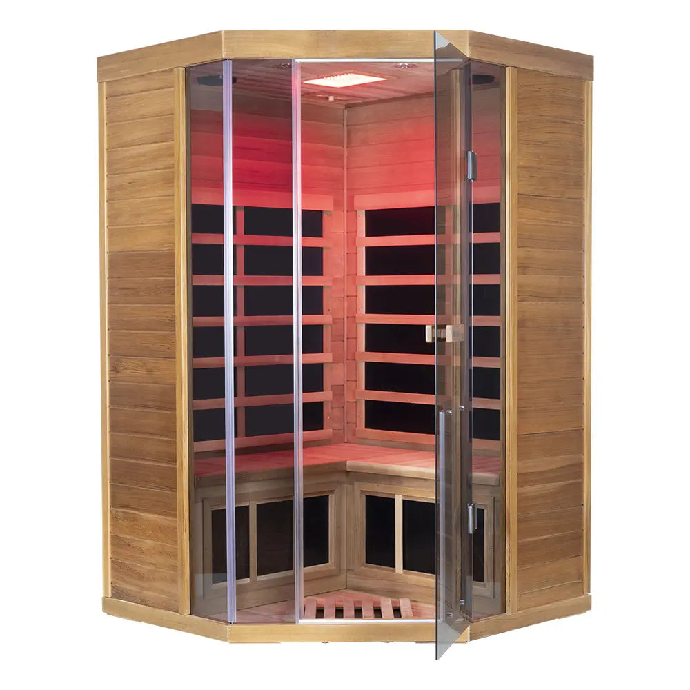 Wizzisaunas SR07 2–3 Person Red Cedar Full Spectrum Infrared Sauna