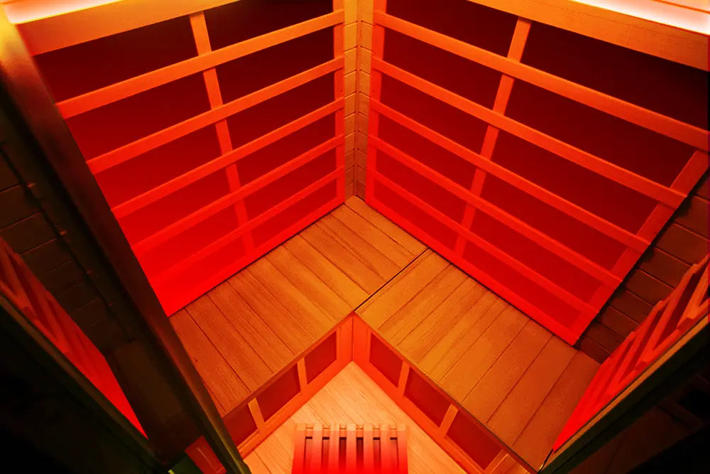 Wizzisaunas SR07 2–3 Person Red Cedar Full Spectrum Infrared Sauna