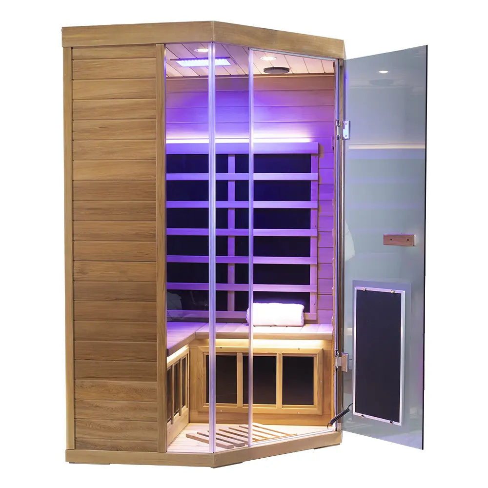 Wizzisaunas SR07 2–3 Person Red Cedar Full Spectrum Infrared Sauna