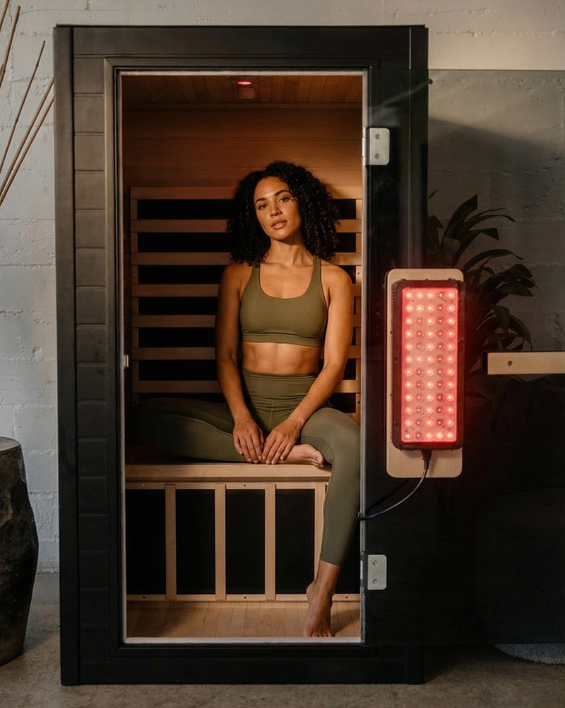SaunaBox® Solara 1-Person Full Spectrum Infrared Sauna