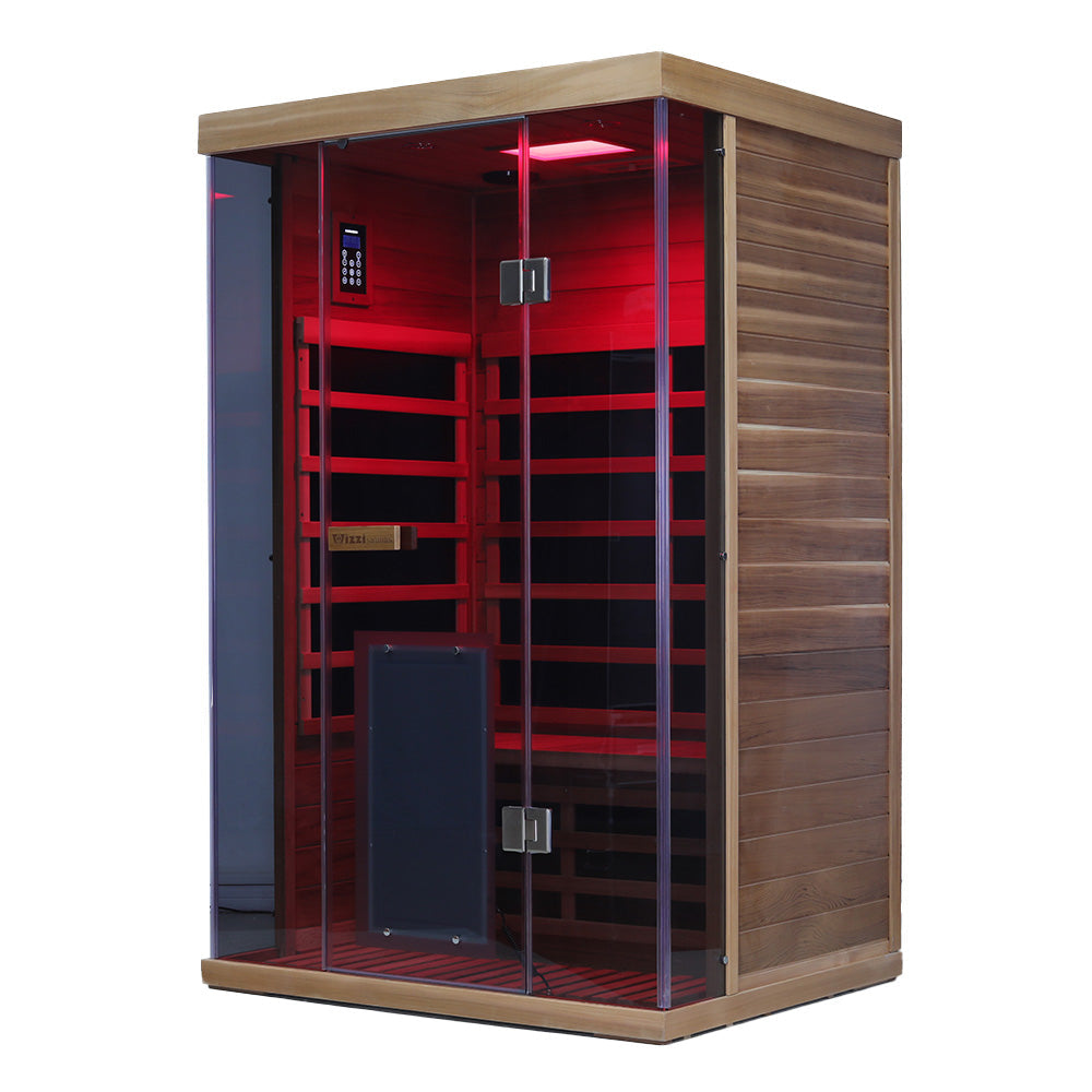 Wizzisaunas SR02 2-Person Red Cedar Full Spectrum Infrared Sauna
