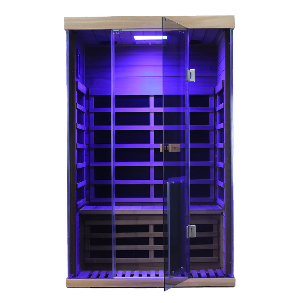Wizzisaunas SR02 2-Person Red Cedar Full Spectrum Infrared Sauna