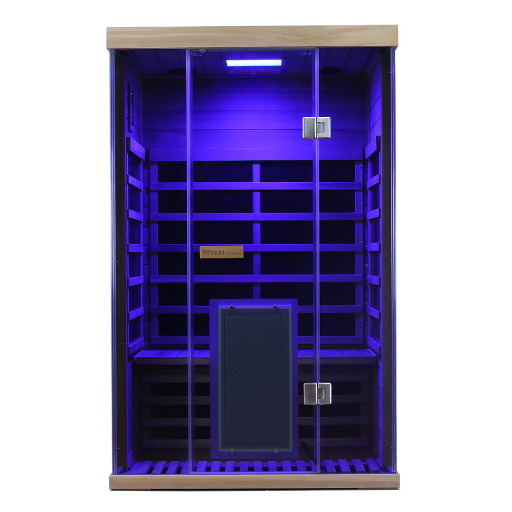 Wizzisaunas SR02 2-Person Red Cedar Full Spectrum Infrared Sauna