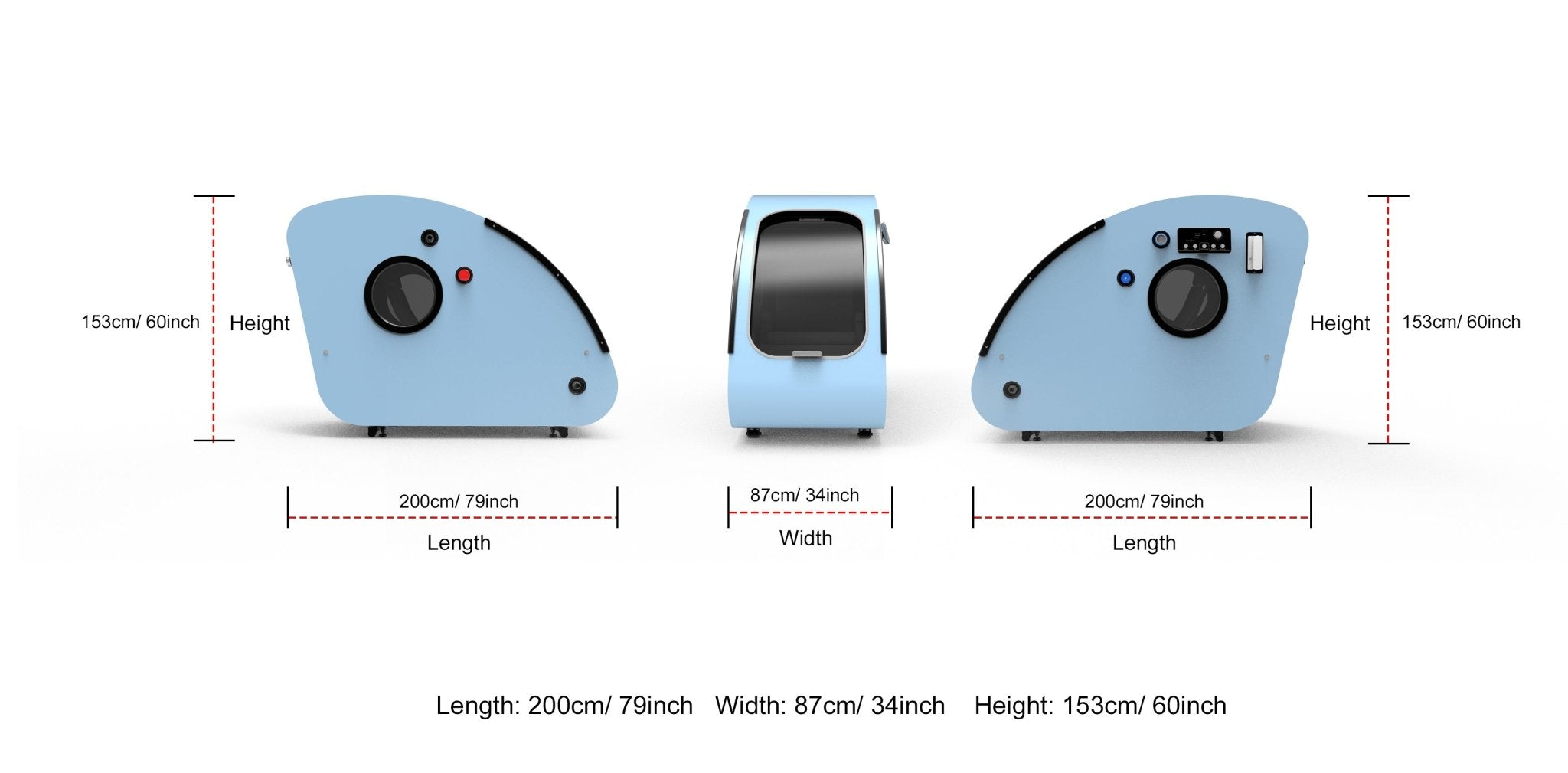 TimePod 2 Hard-Shell Hyperbaric Chamber | 2.0 ATA Monoplace Chamber