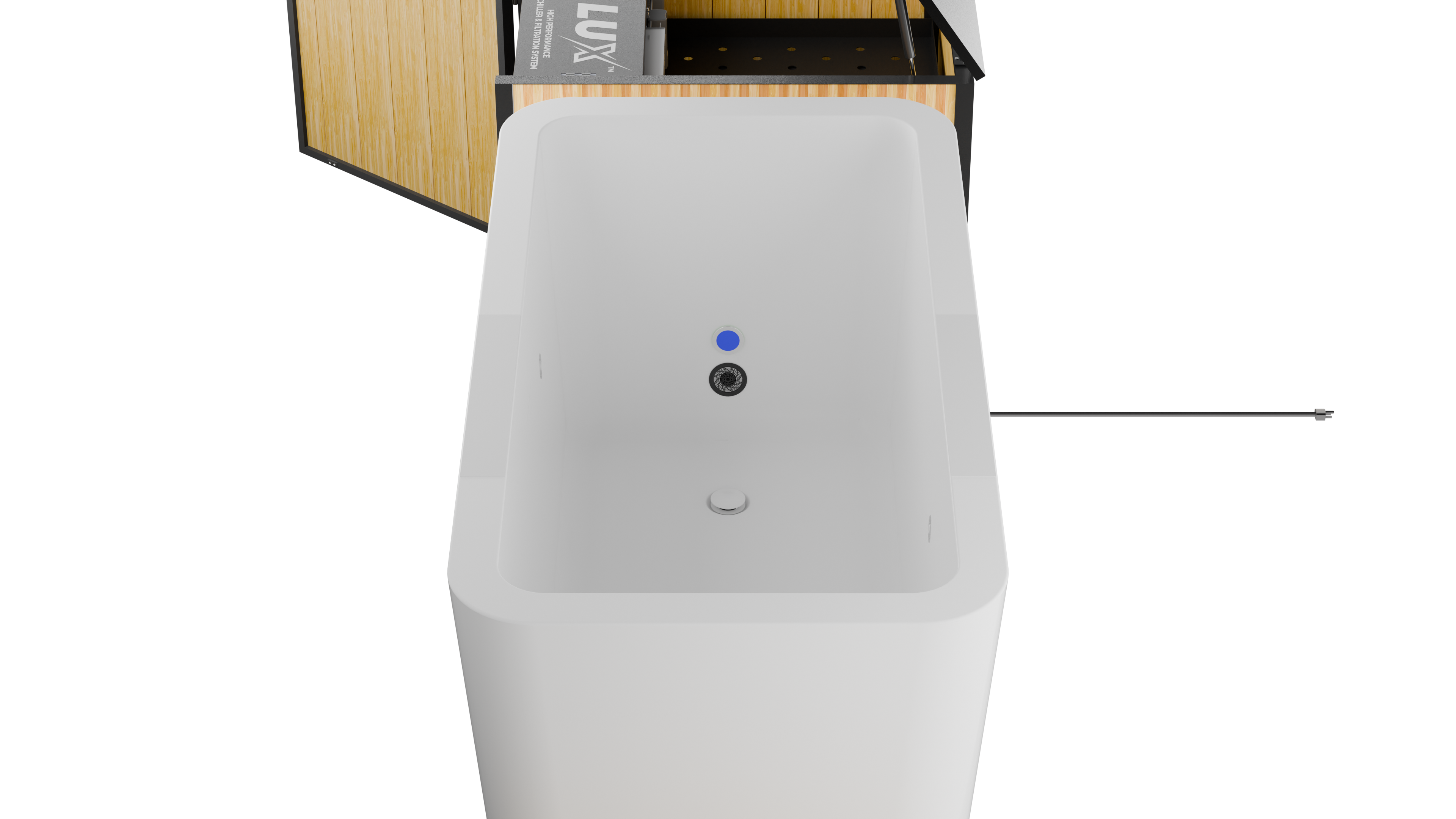 RevX Luxury Cold Plunge with Acrylic X Tub & LUX High-Performance Chiller