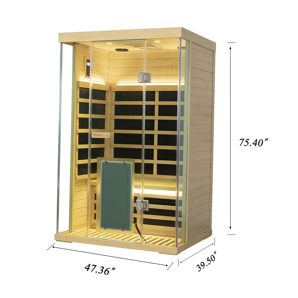 Wizzisaunas SH02 2-Person Full Spectrum Infrared Sauna