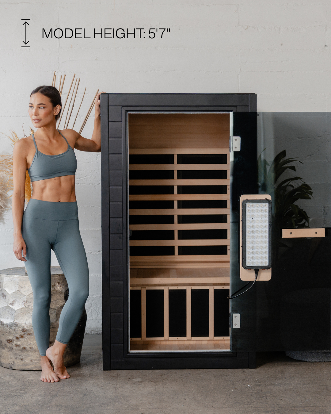SaunaBox® Solara 1-Person Full Spectrum Infrared Sauna