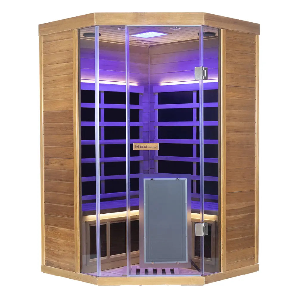 Wizzisaunas SR07 2–3 Person Red Cedar Full Spectrum Infrared Sauna