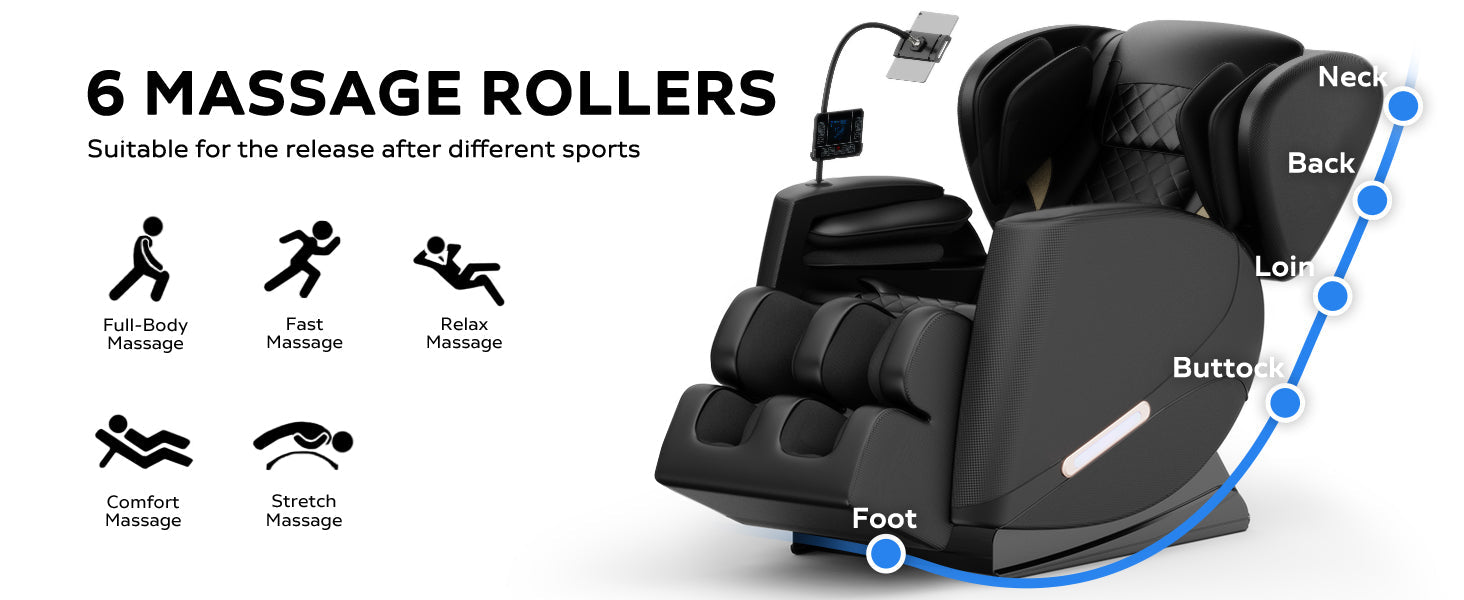 2024 Massage Chair Recliner with Zero Gravity