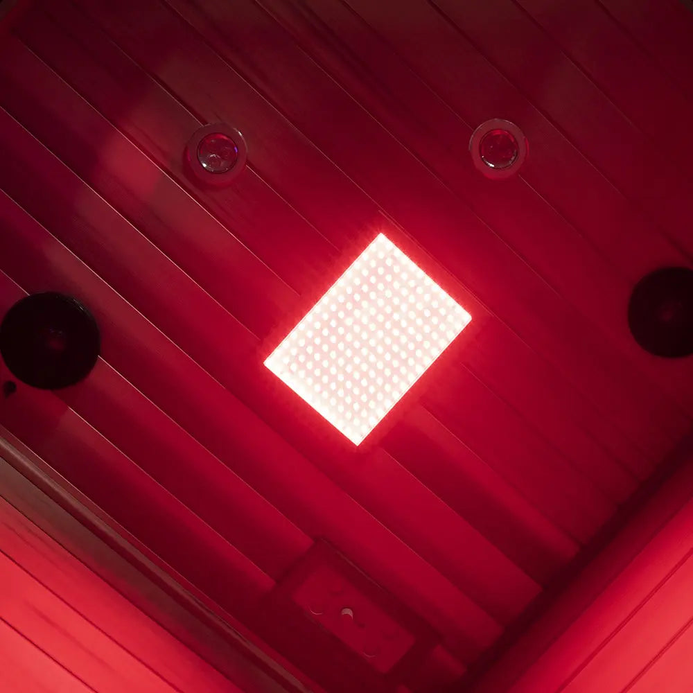 Wizzisaunas SR07 2–3 Person Red Cedar Full Spectrum Infrared Sauna