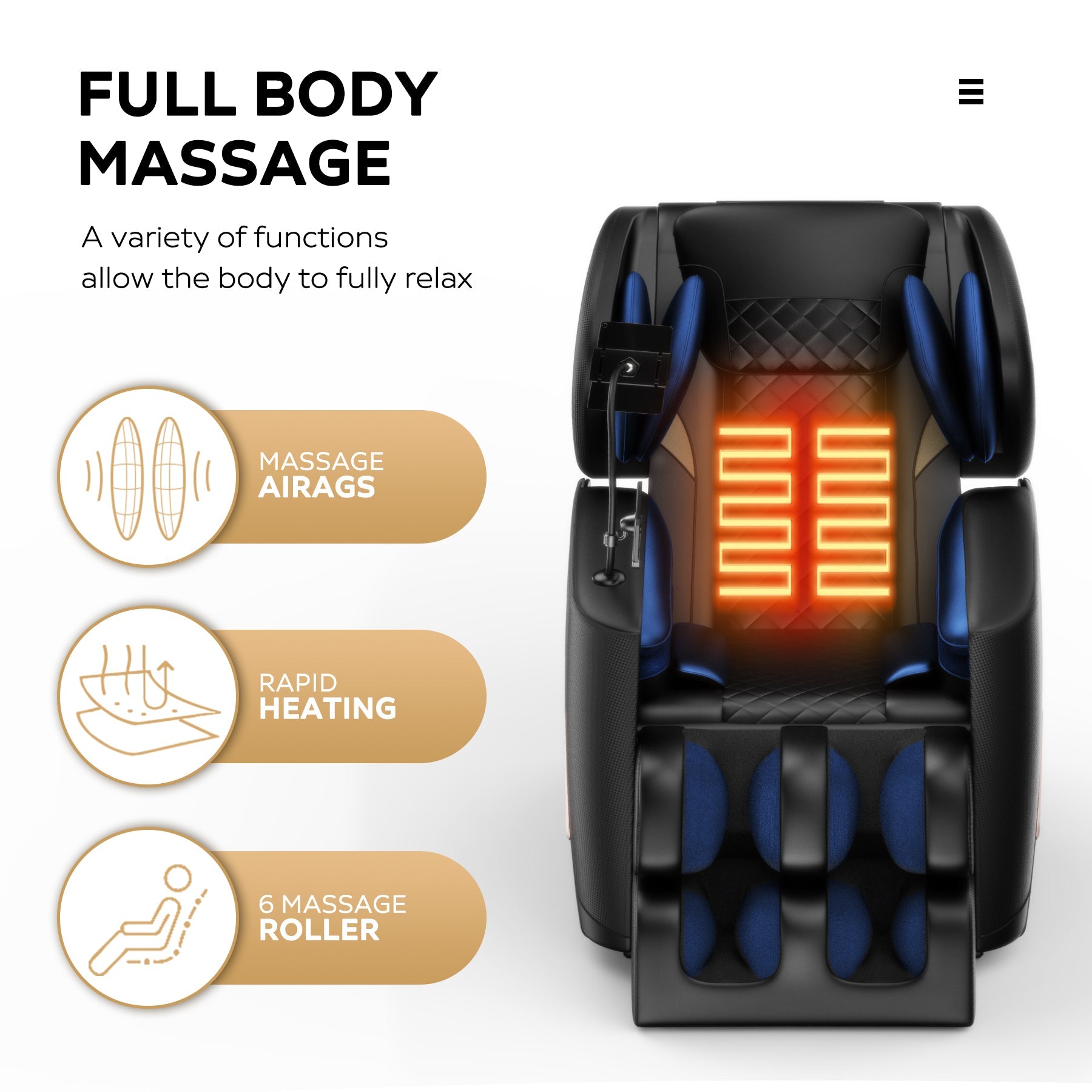 2024 Massage Chair Recliner with Zero Gravity