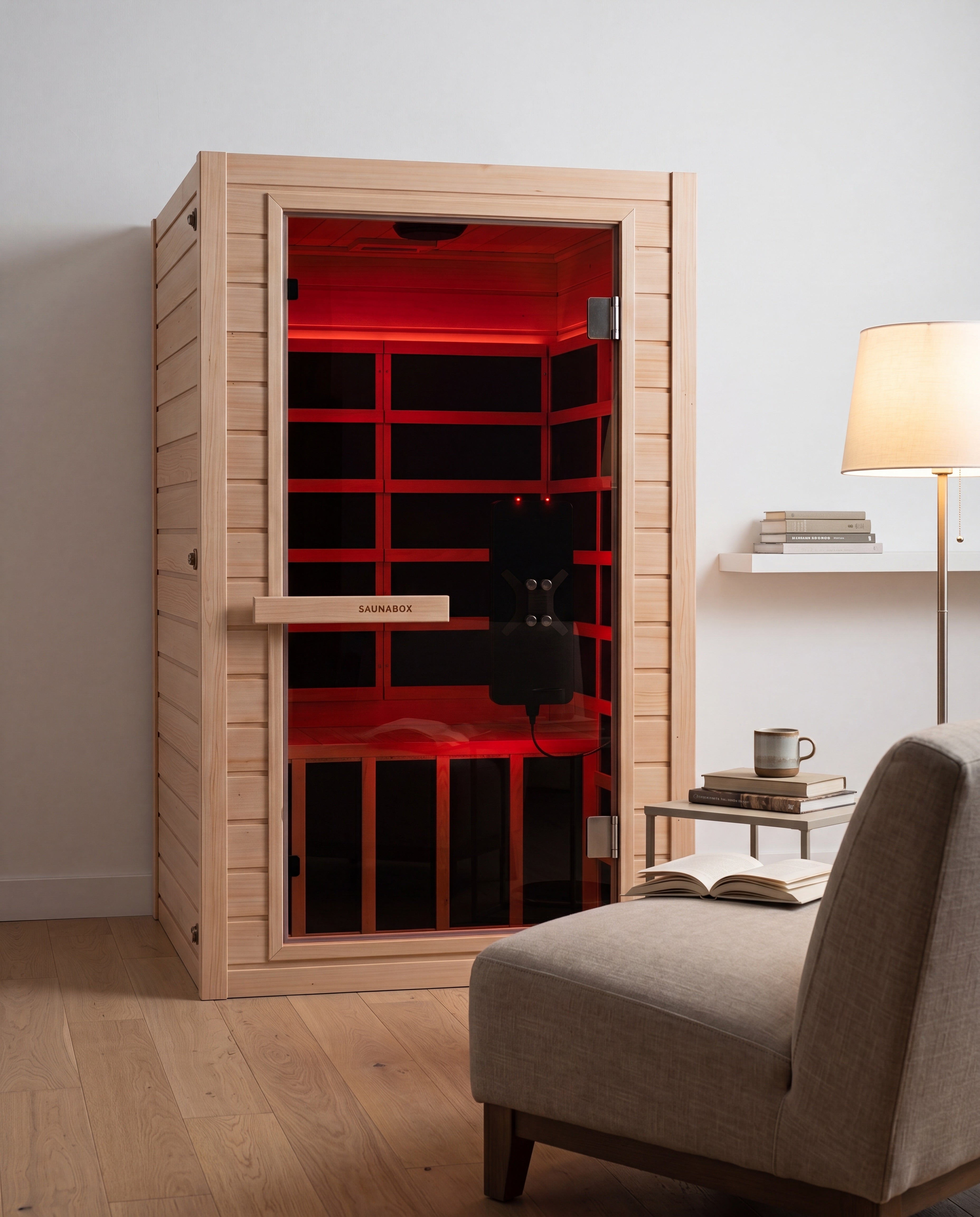 SaunaBox® Solara 1-Person Full Spectrum Infrared Sauna