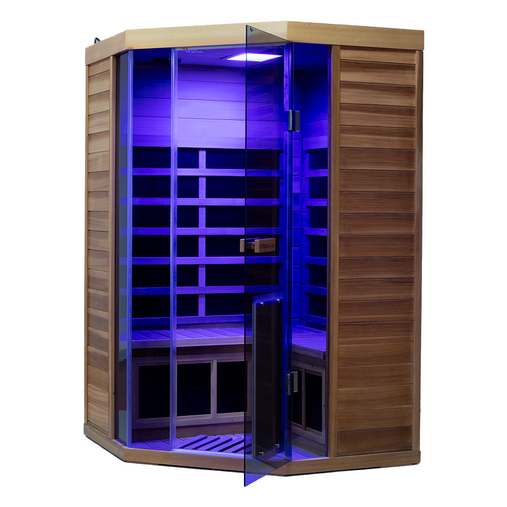 Wizzisaunas SR07 2–3 Person Red Cedar Full Spectrum Infrared Sauna