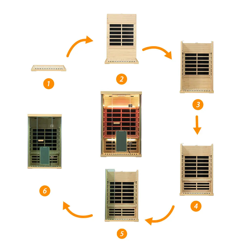 Wizzisaunas SH02 2-Person Full Spectrum Infrared Sauna