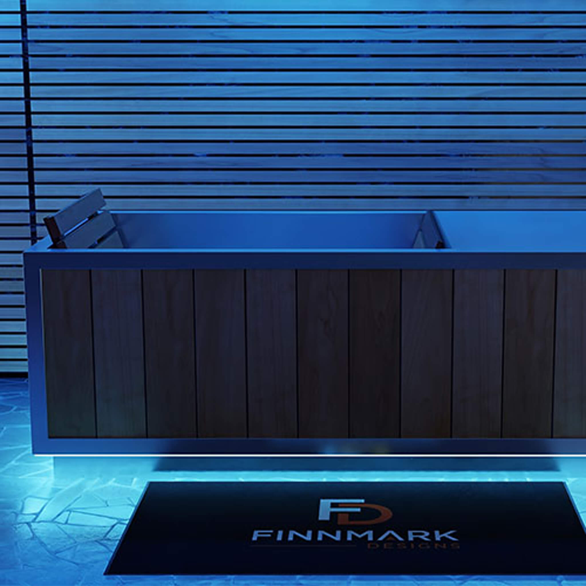Finnmark SoulCold™ Premium 1-Person Cold & Hot Plunge | 180-Gallon Stainless Steel Tub with Chiller & Cover