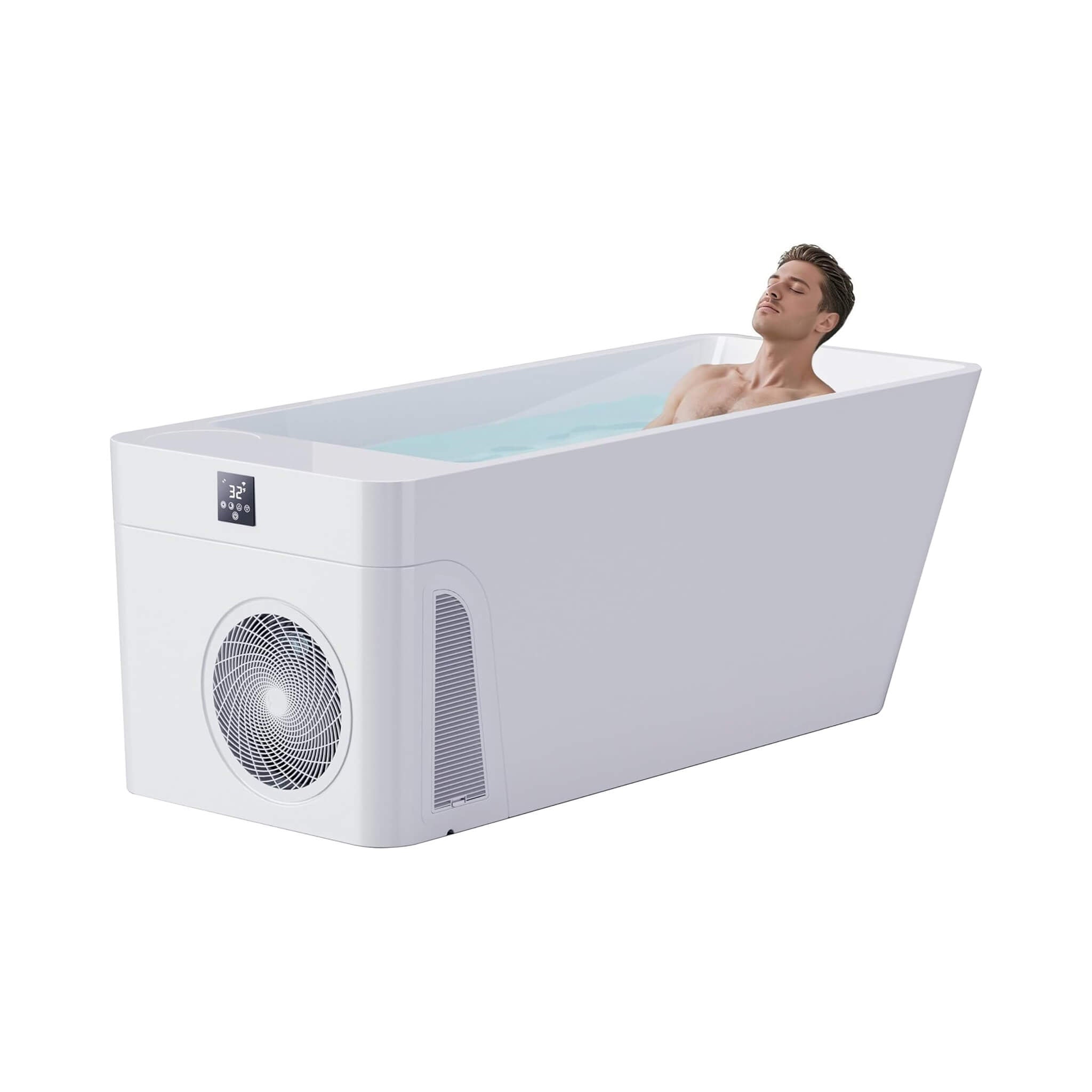 CSC Smart Freestanding Cold Plunge Tub | Built-In Chiller & App Control | Full-Body Immersion