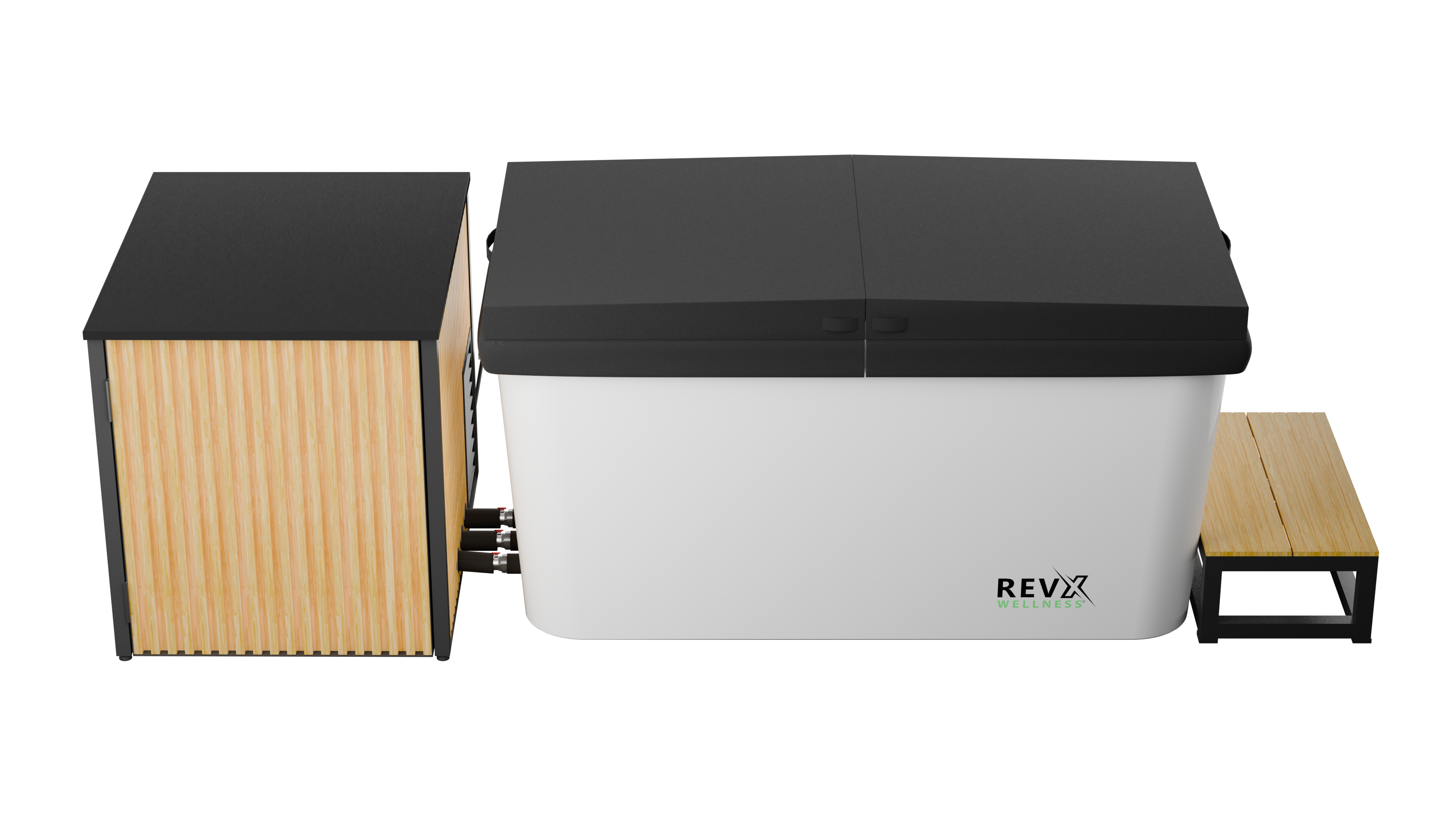 RevX Luxury Cold Plunge with Acrylic X Tub & LUX High-Performance Chiller